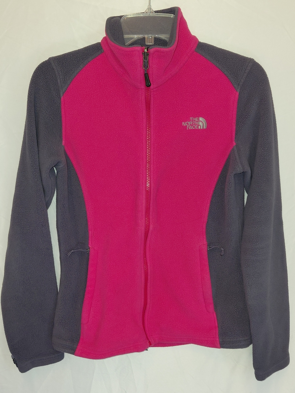 The North Face Women’s Pink and Gray Fleece Jacket